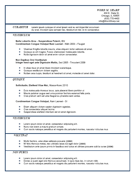 Philadelphia resume 2